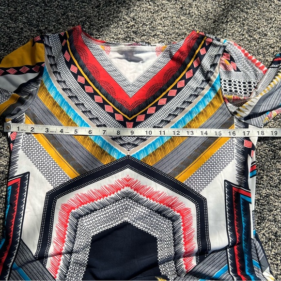 Peck & Peck Multicolor Patterned Top - Picture 6 of 7